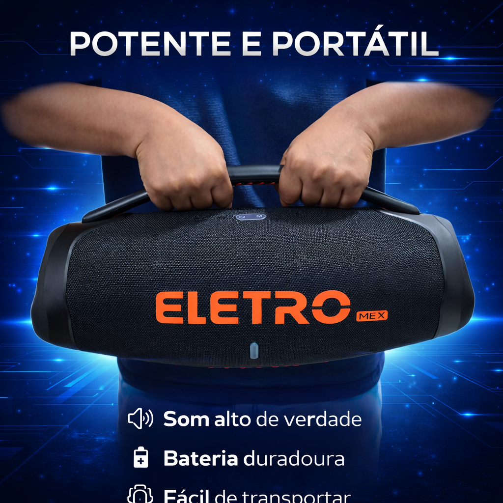 Caixa De Som Bluetooth Rgb EL-1127